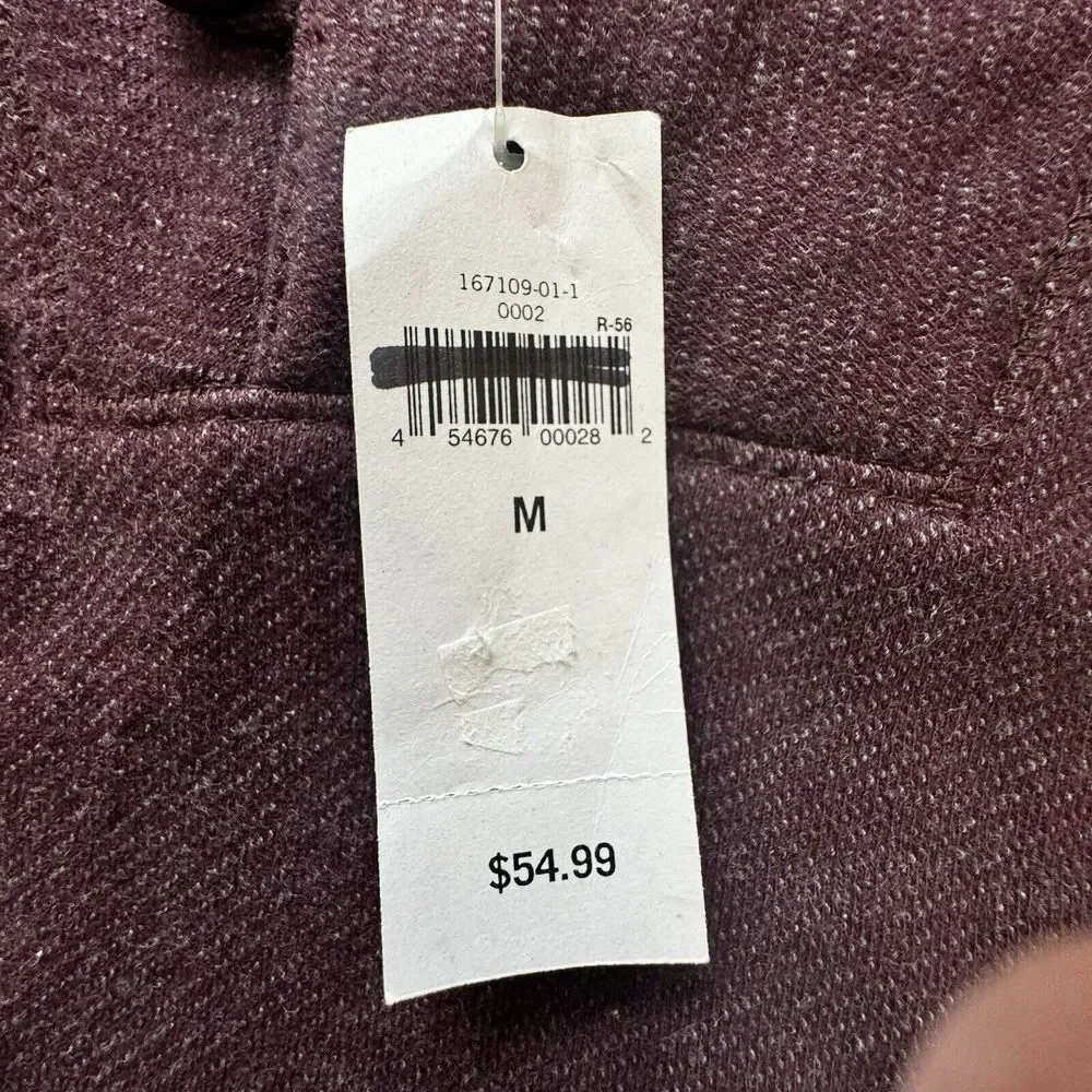 NWT Banana Republic Burgundy Shawl Collar Pullover‎ Sweater Men's Size M